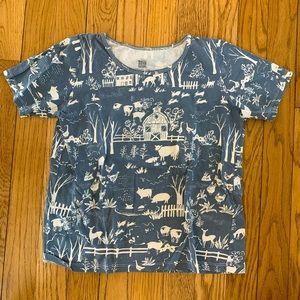 Winter Water Factory farm print tee